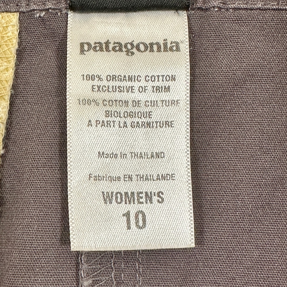 Patagonia Canvas Skirt Womens 10 Plum Organic‎ Cotton A-Line Utility - Picture 8 of 9